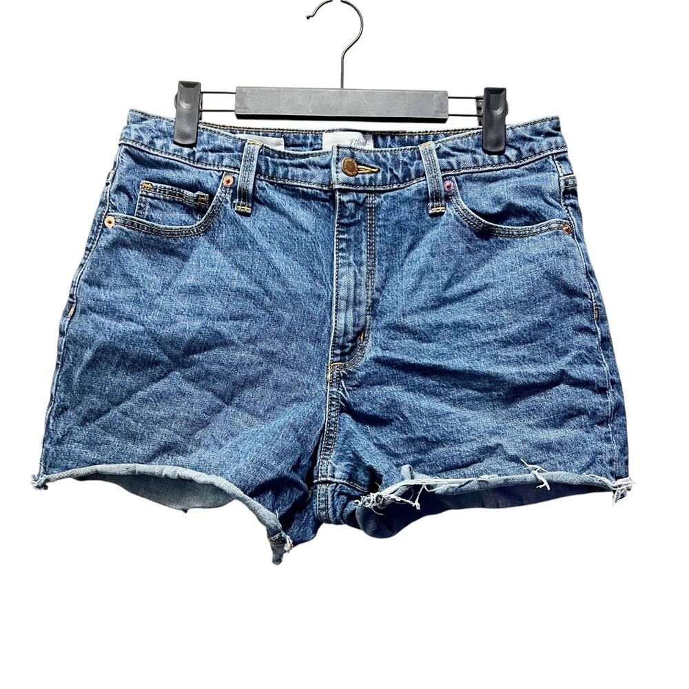 Universal Thread Denim Cutoff Jean Shorts Mdium Wash Vintage Midi Size 29